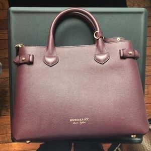 Burberry London Medium Banner House Check Leather